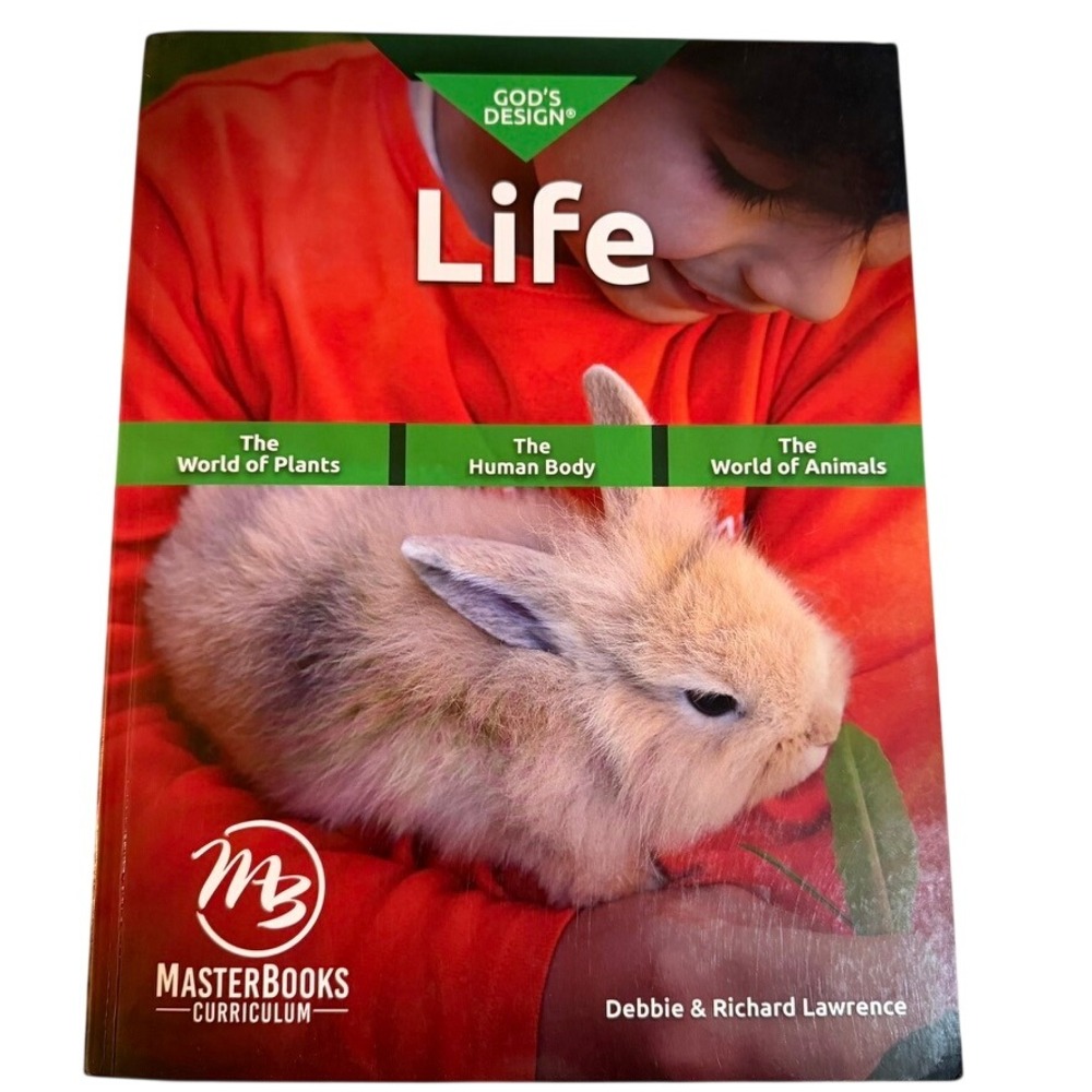 Master Books God's Design Life Textbook Grades 3-8 Green Excellent 4th Edition